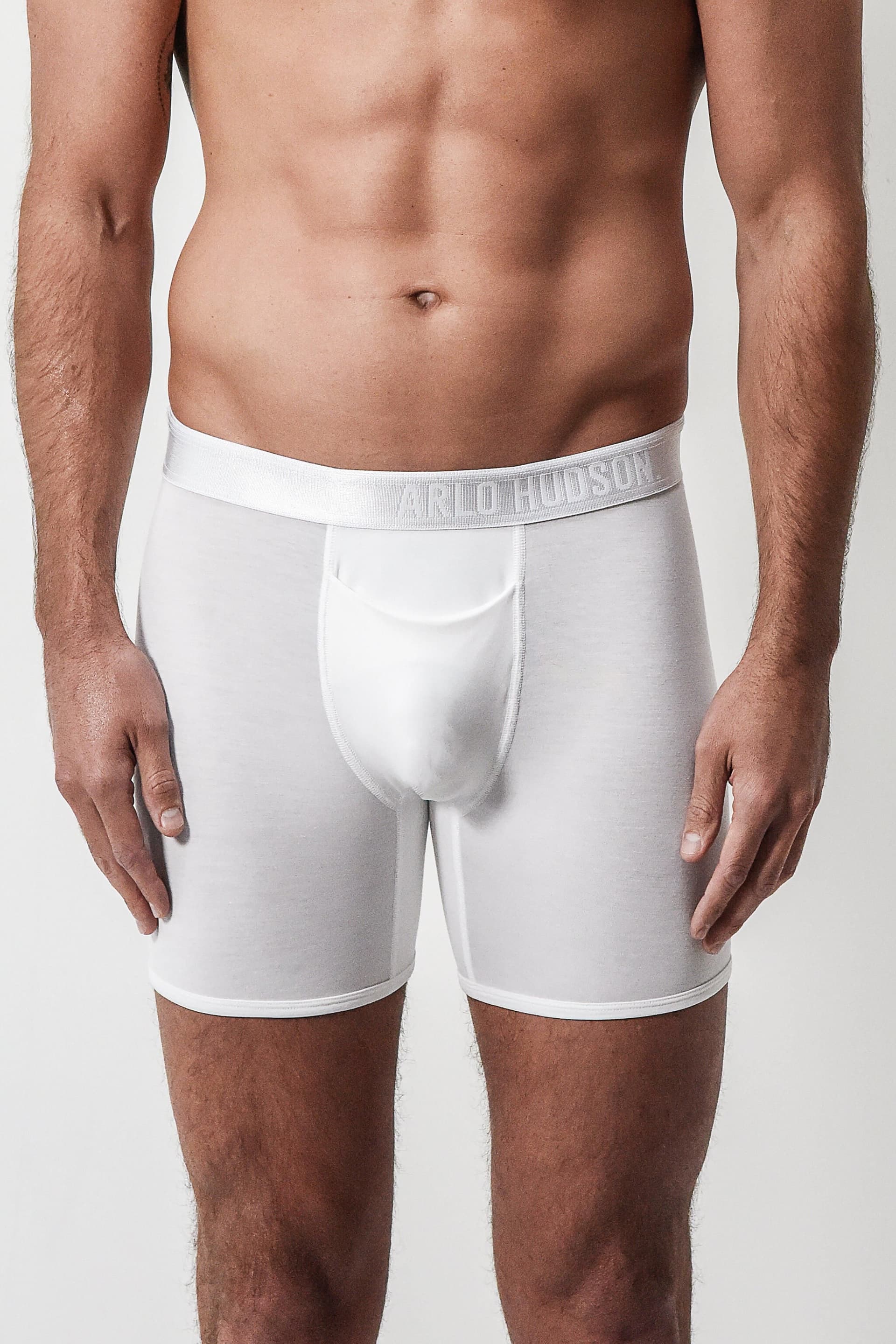 Arlo Hudson Arlo Hudson Men's Plain Tencel™ Boxer in White