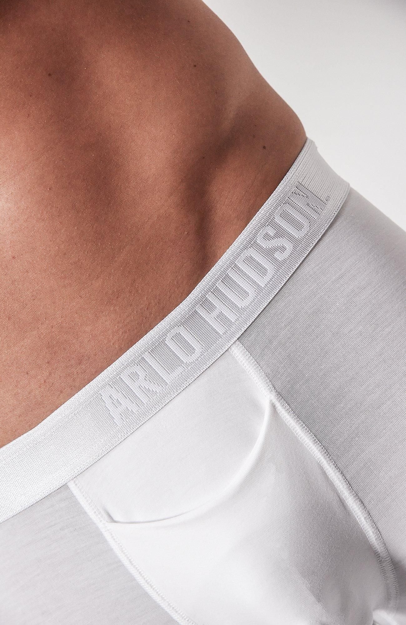 Arlo Hudson Arlo Hudson Men's Plain Tencel™ Boxer in White - 3