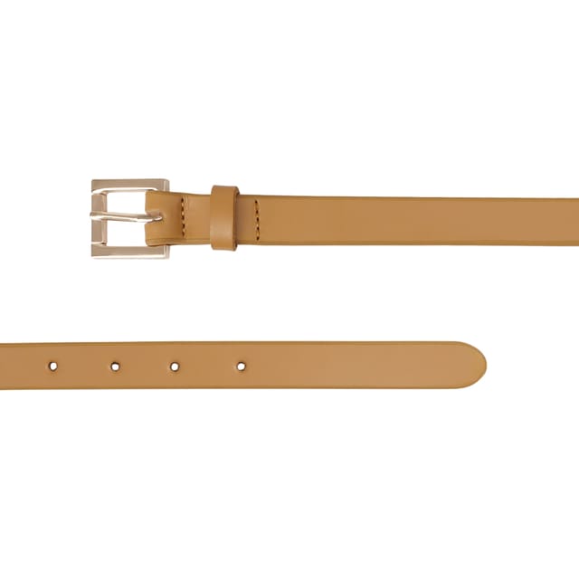 Paul Costelloe Paul Costelloe Women's Bess Leather Belt in Red - 2
