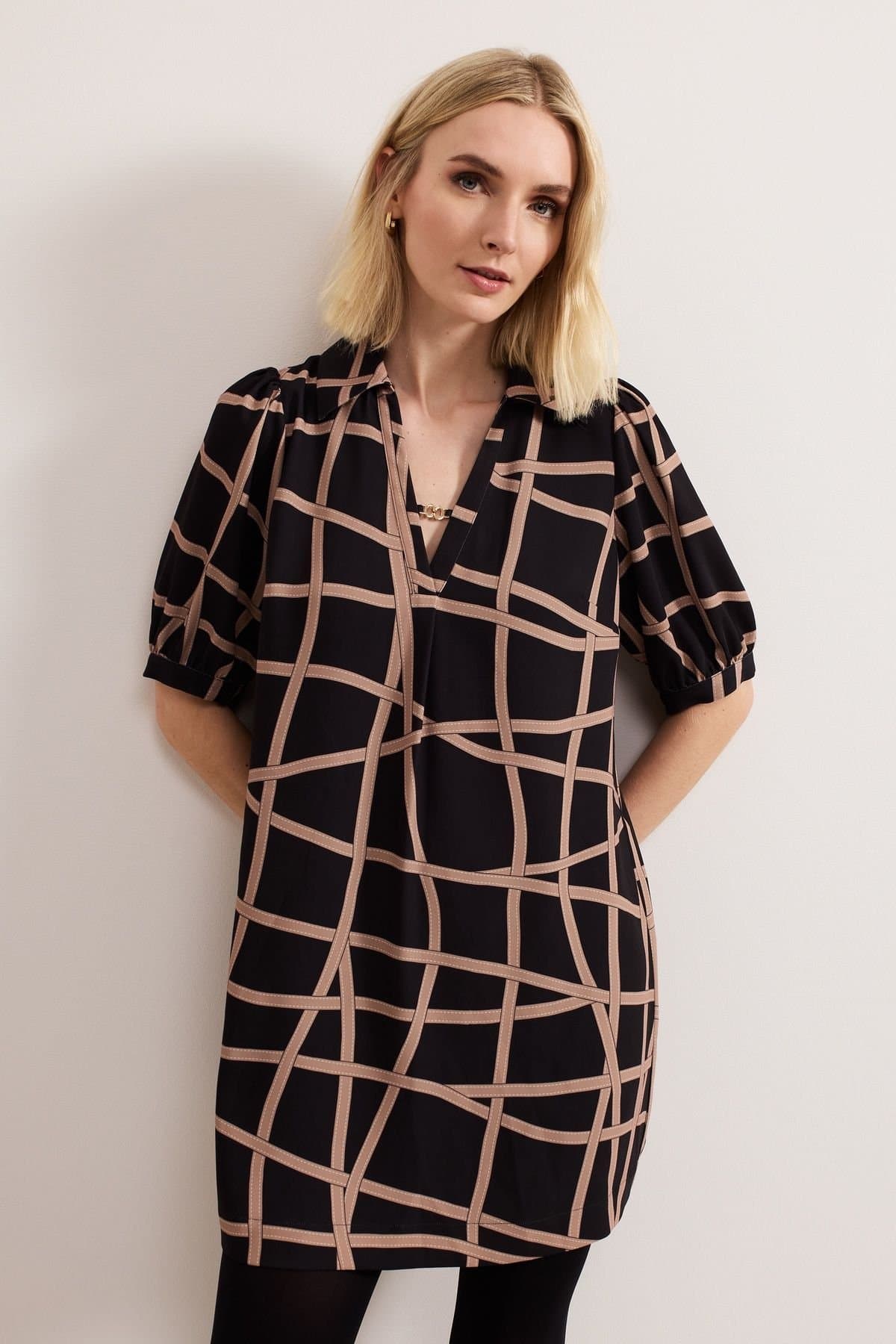Phase Eight Phase Eight Women's Darlia Ribbon Tunic Dress in Black