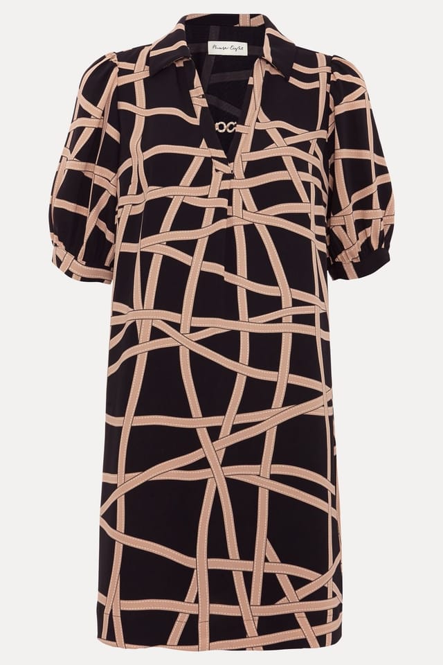 Phase Eight Phase Eight Women's Darlia Ribbon Tunic Dress in Black - 2