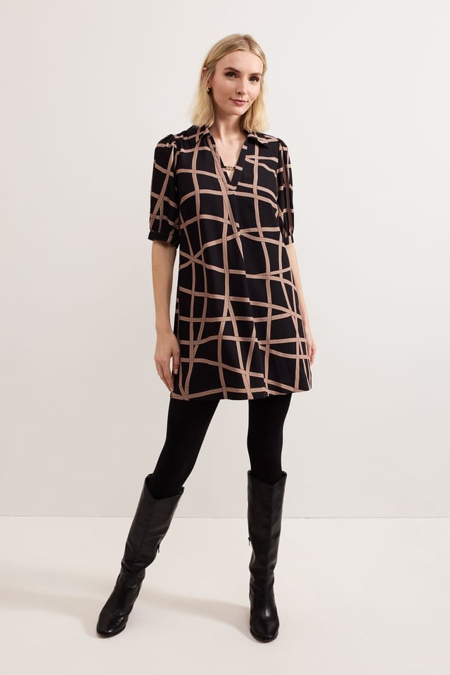 Phase Eight Phase Eight Women's Darlia Ribbon Tunic Dress in Black - 3