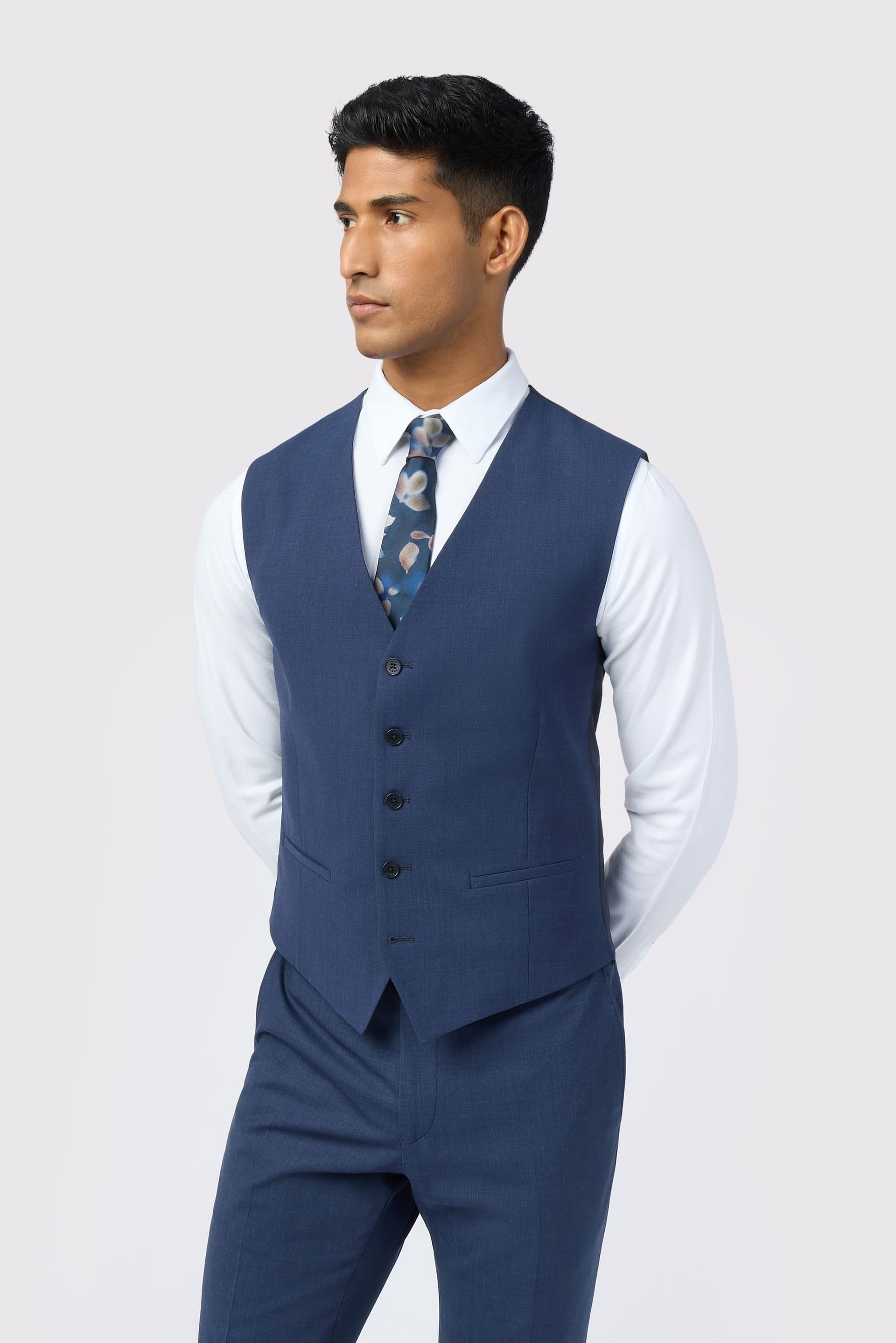 Ted Baker Ted Baker Men's Performance Panama Waistcoat in Blue