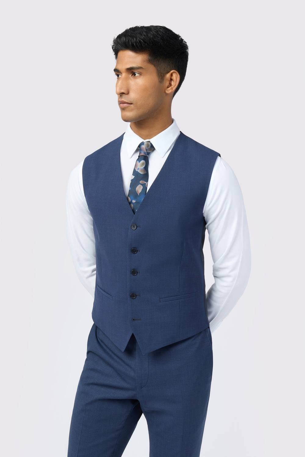 Ted Baker Ted Baker Men's Performance Panama Waistcoat in Blue - 2