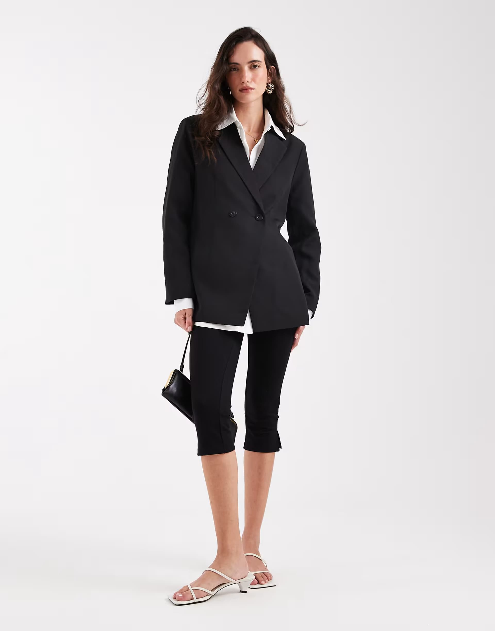 ASOS ASOS Oversized Double Breasted Blazer in Black