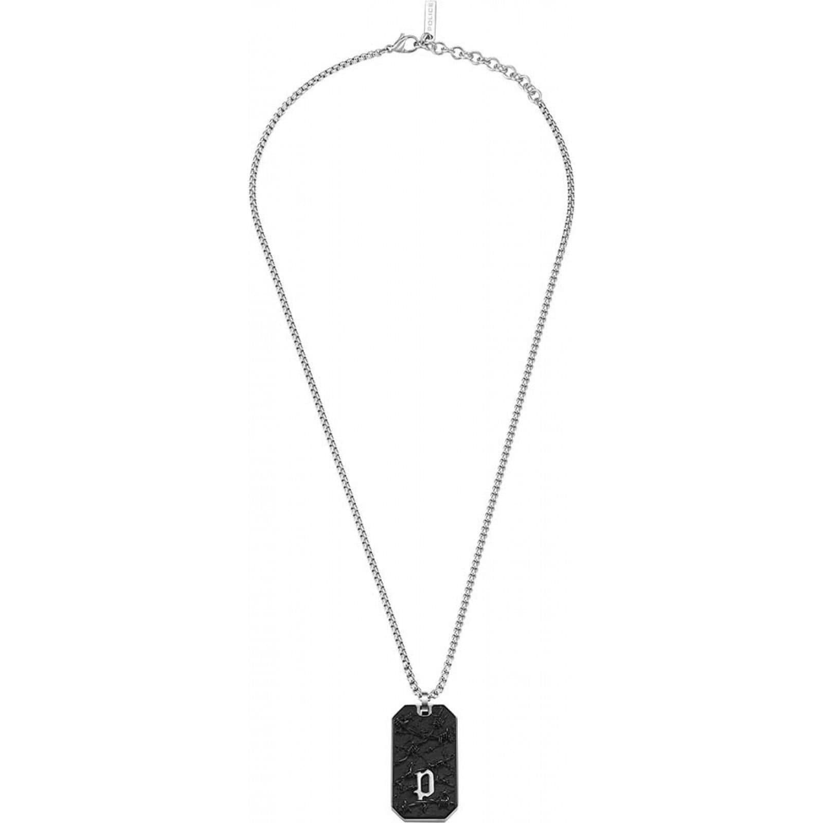 Police Police Men's PEAGN0033802 Wire Necklace in Silver