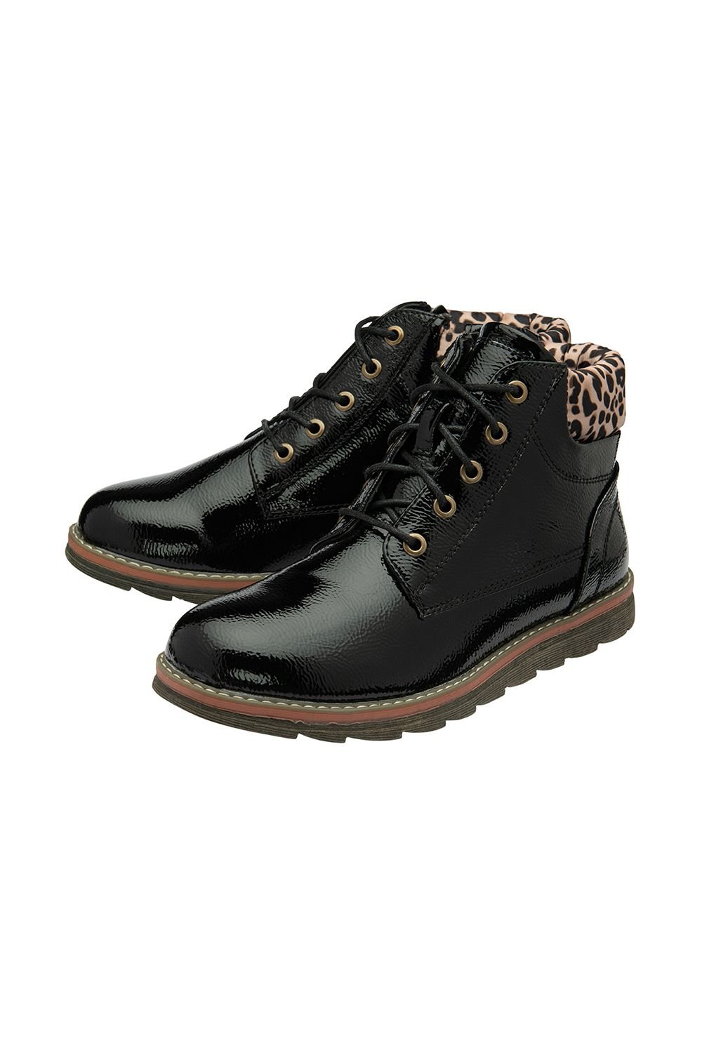 Lotus Lotus Women's 'Lexis' Patent Flat Ankle Boots in Black - 2