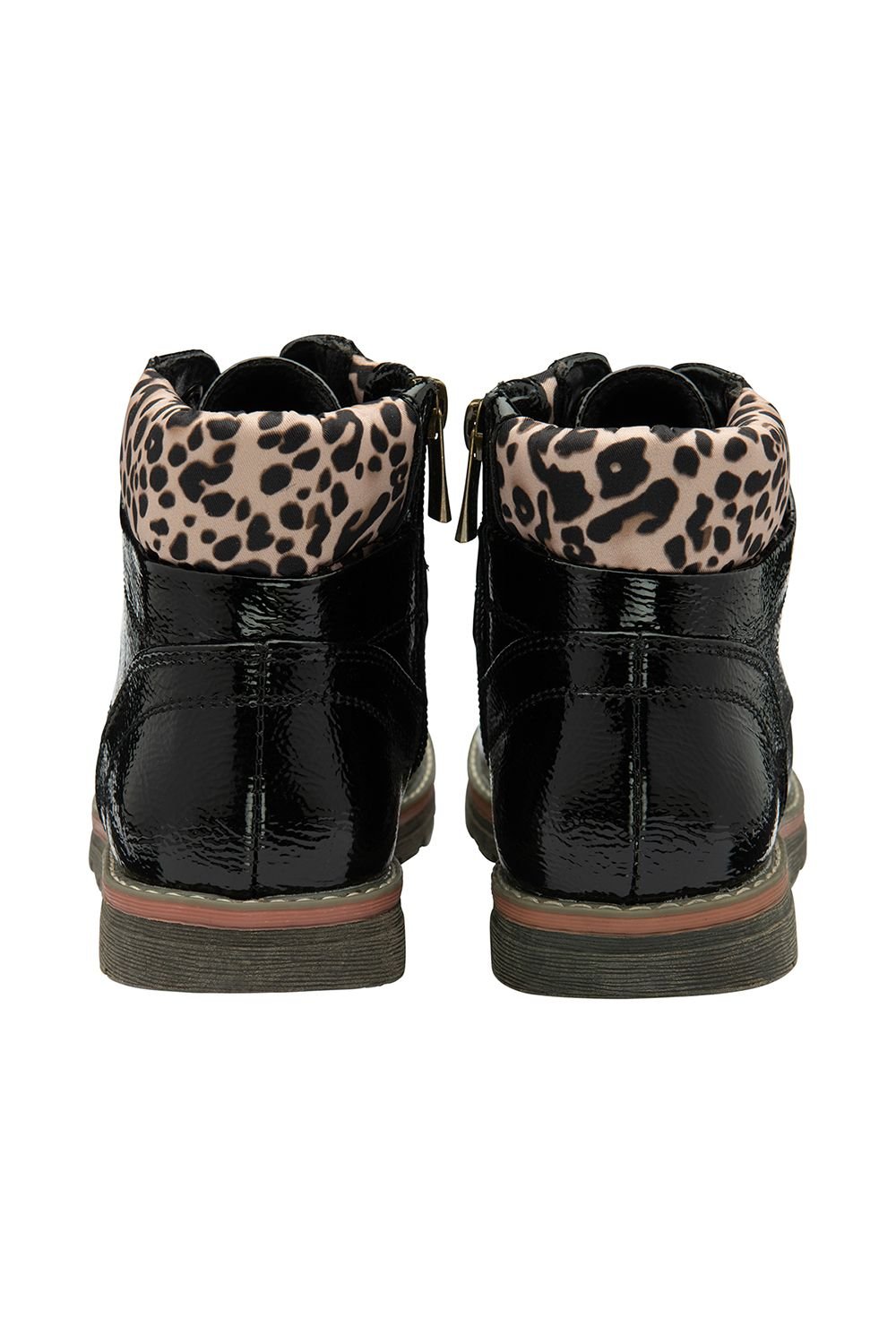 Lotus Lotus Women's 'Lexis' Patent Flat Ankle Boots in Black - 3