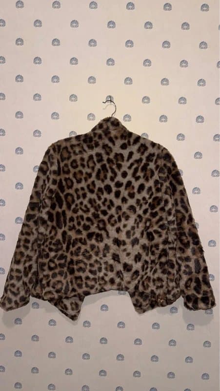 ASOS Leopard Print Fur Coat