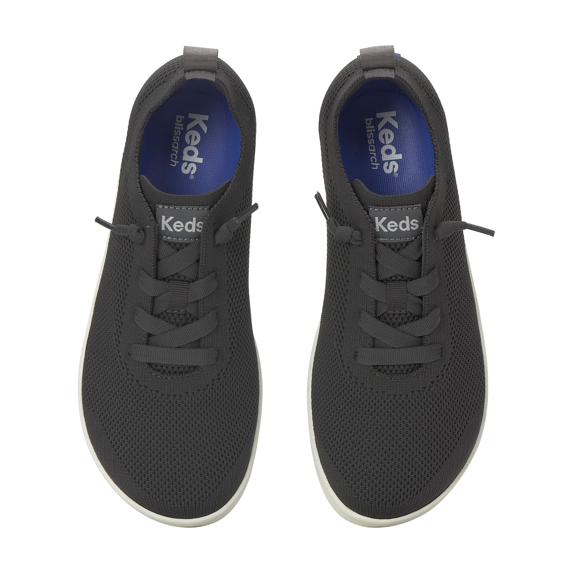 keds Keds Women's Blissmove Champ Eng Knit Sneaker in Dark Grey - 4