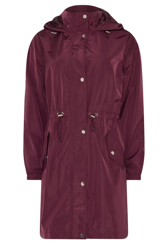 M&Co M&Co Women's Rain Jacket in Wine - 2