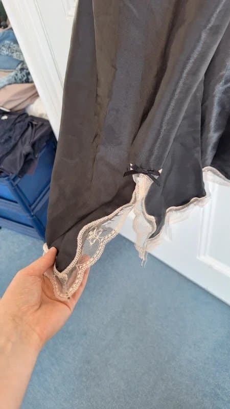 ASOS Vintage Black Silk Dress