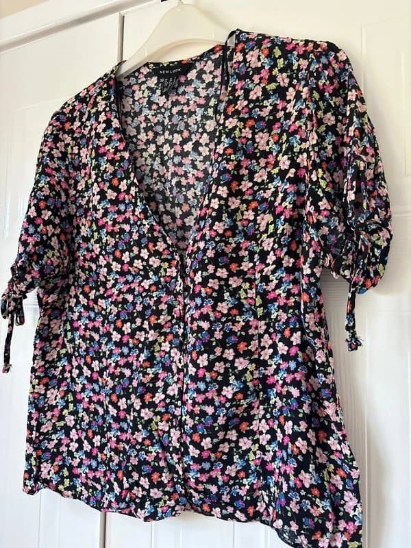 New Look Floral button up blouse