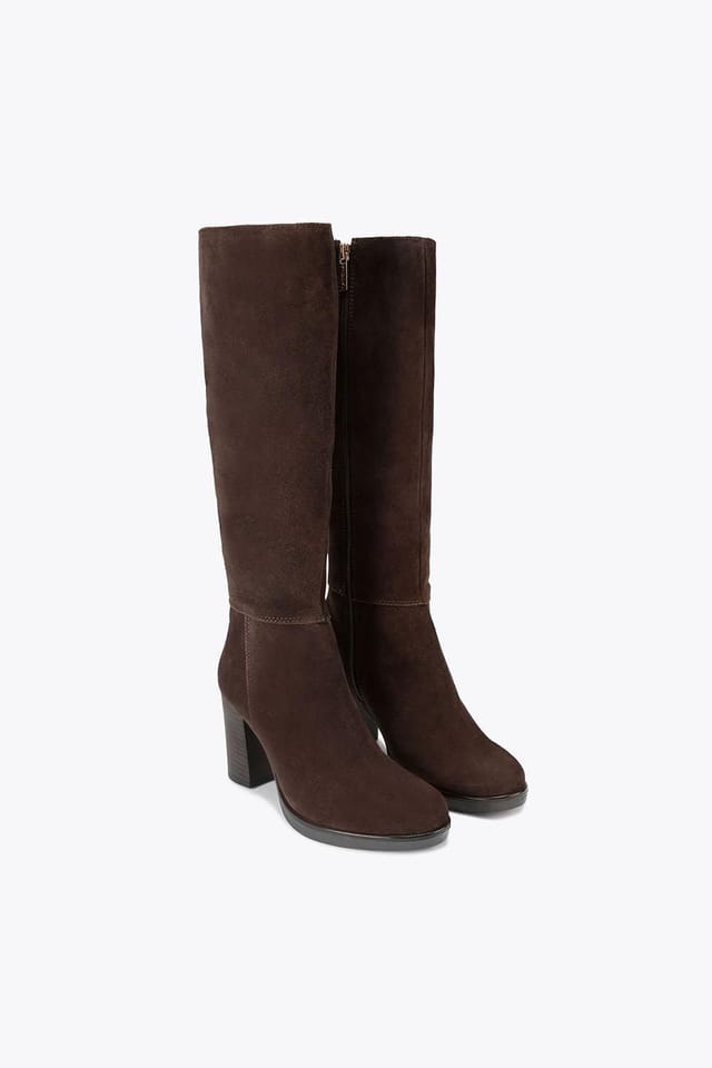 Carvela Carvela Women's 'Silver Knee' Suede Boots in Brown - 2