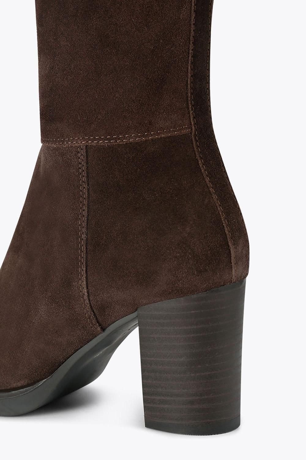 Carvela Carvela Women's 'Silver Knee' Suede Boots in Brown - 4