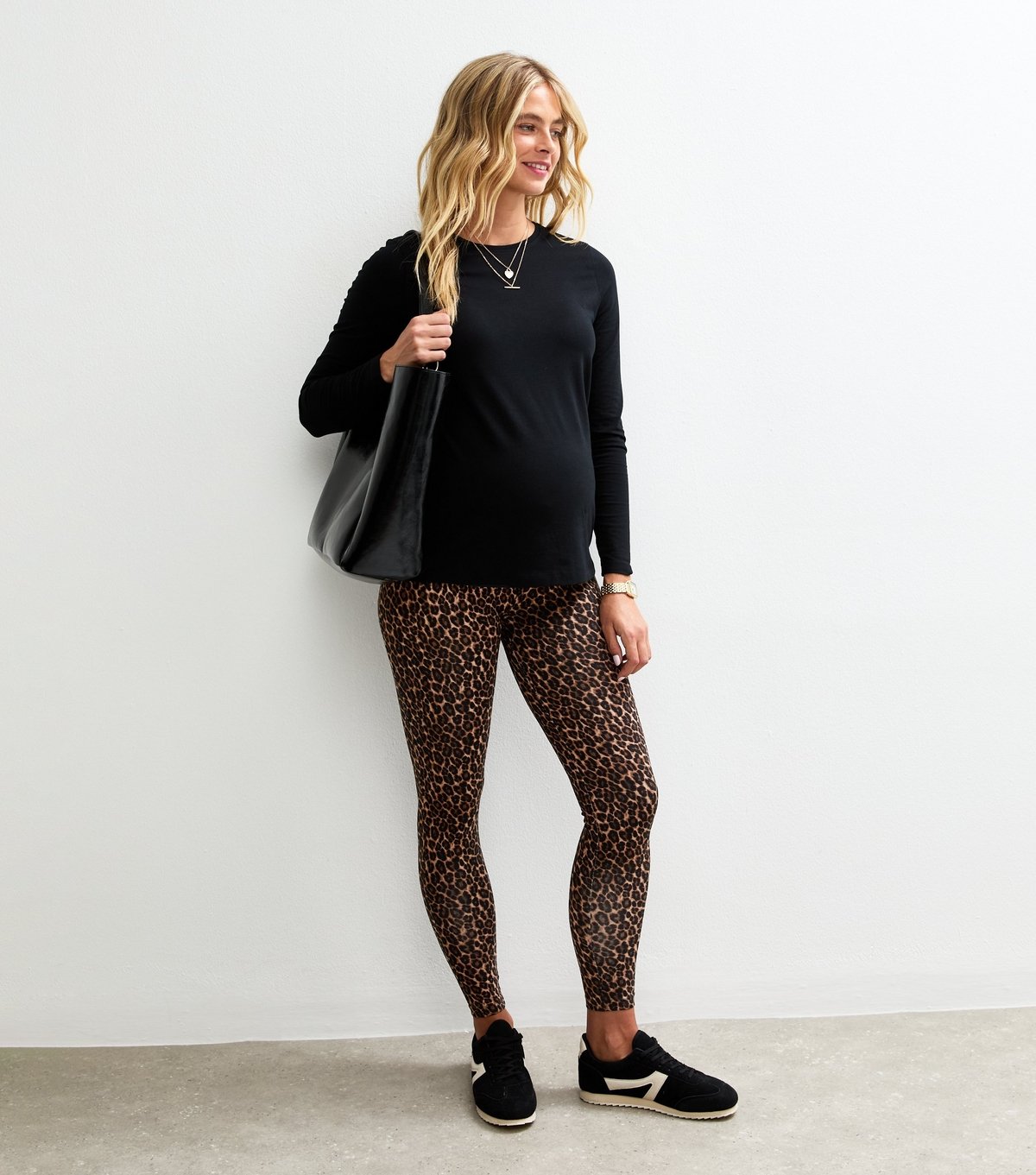 New Look Women's Maternity Brown Leopard Print Leggings New Look - 3