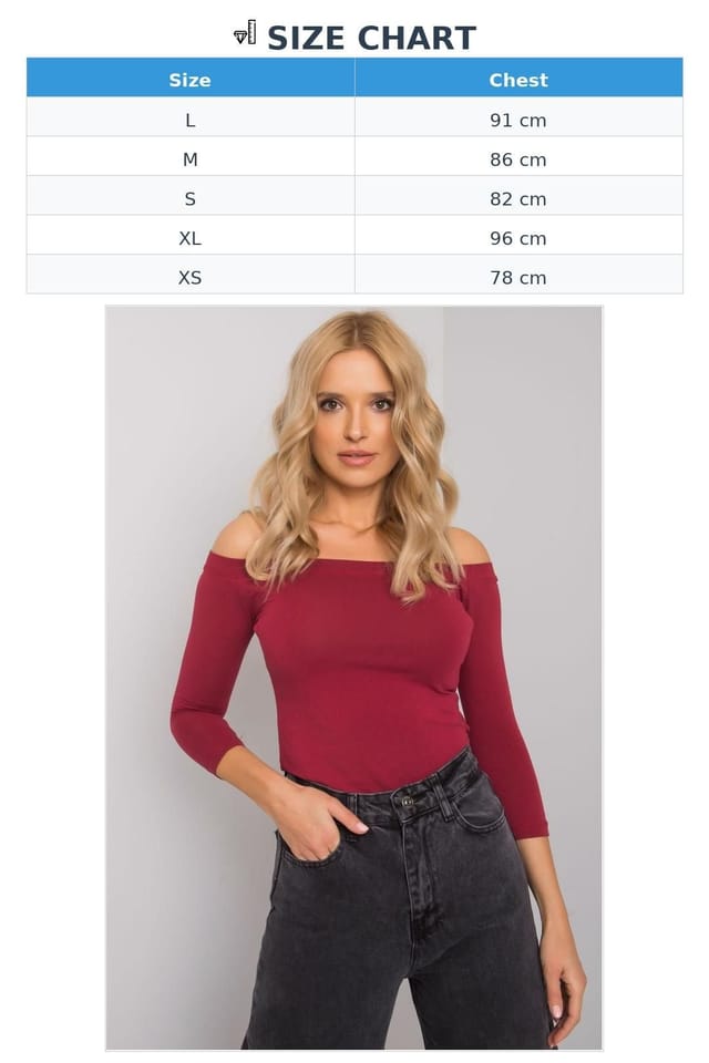 Love Lace Love Lace Women's Straight Cut Spanish Shoulder Blouse in Red - 3