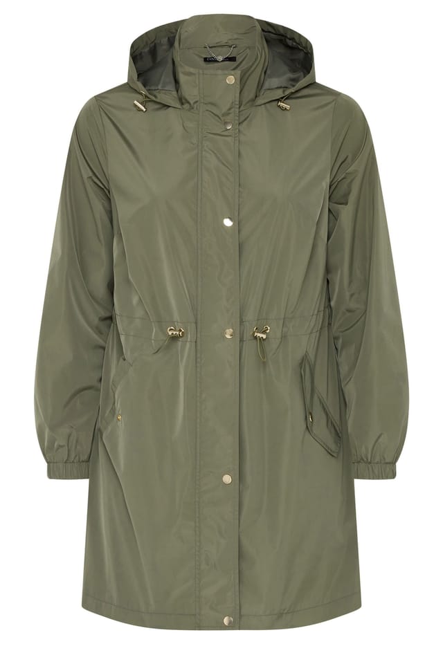 Evans Evans Women's Lightweight Rain Jacket in Olive - 2