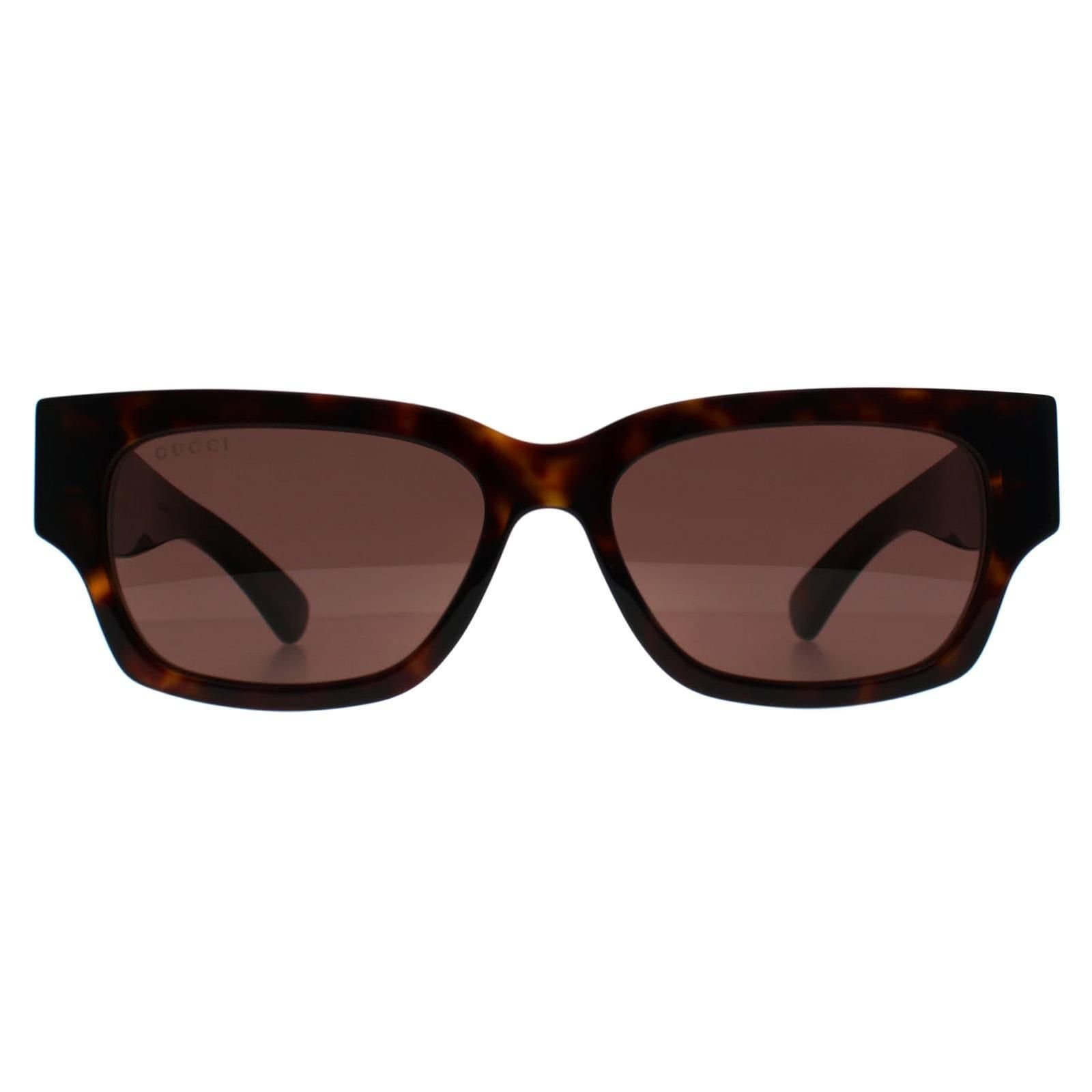 Gucci Gucci Men's Rectangle Havana Brown GG1794S