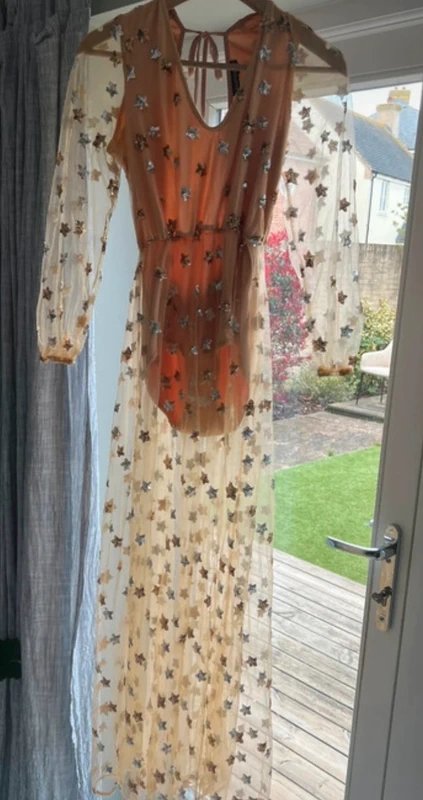 ASOS Boohoo @ ASOS bodysuit dress Ibiza festival style size 10 - 1