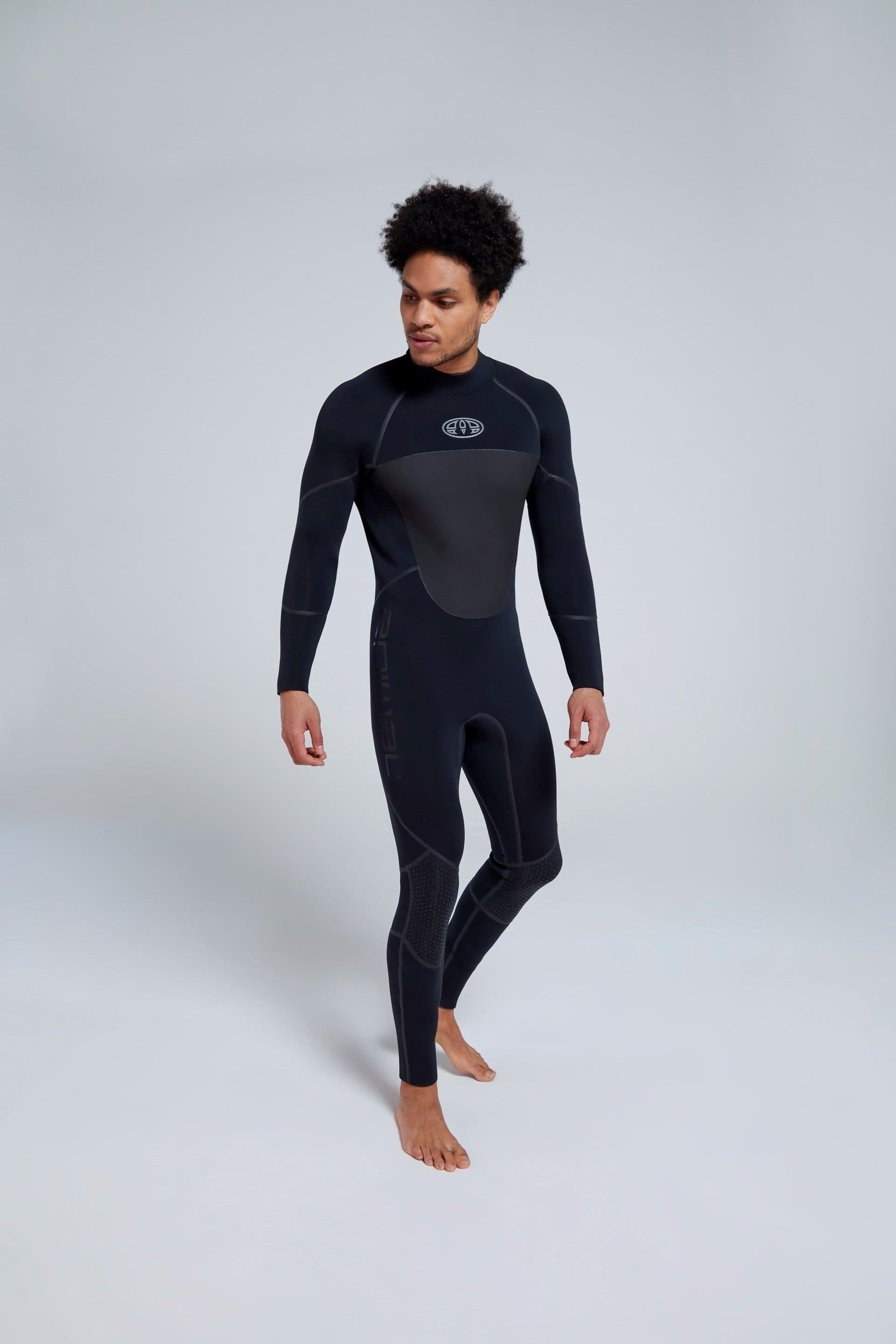 Animal Animal Men's 'Holmes' UV Protect 5mm Neoprene GBS Seams Full Body Winter Wetsuit in Black