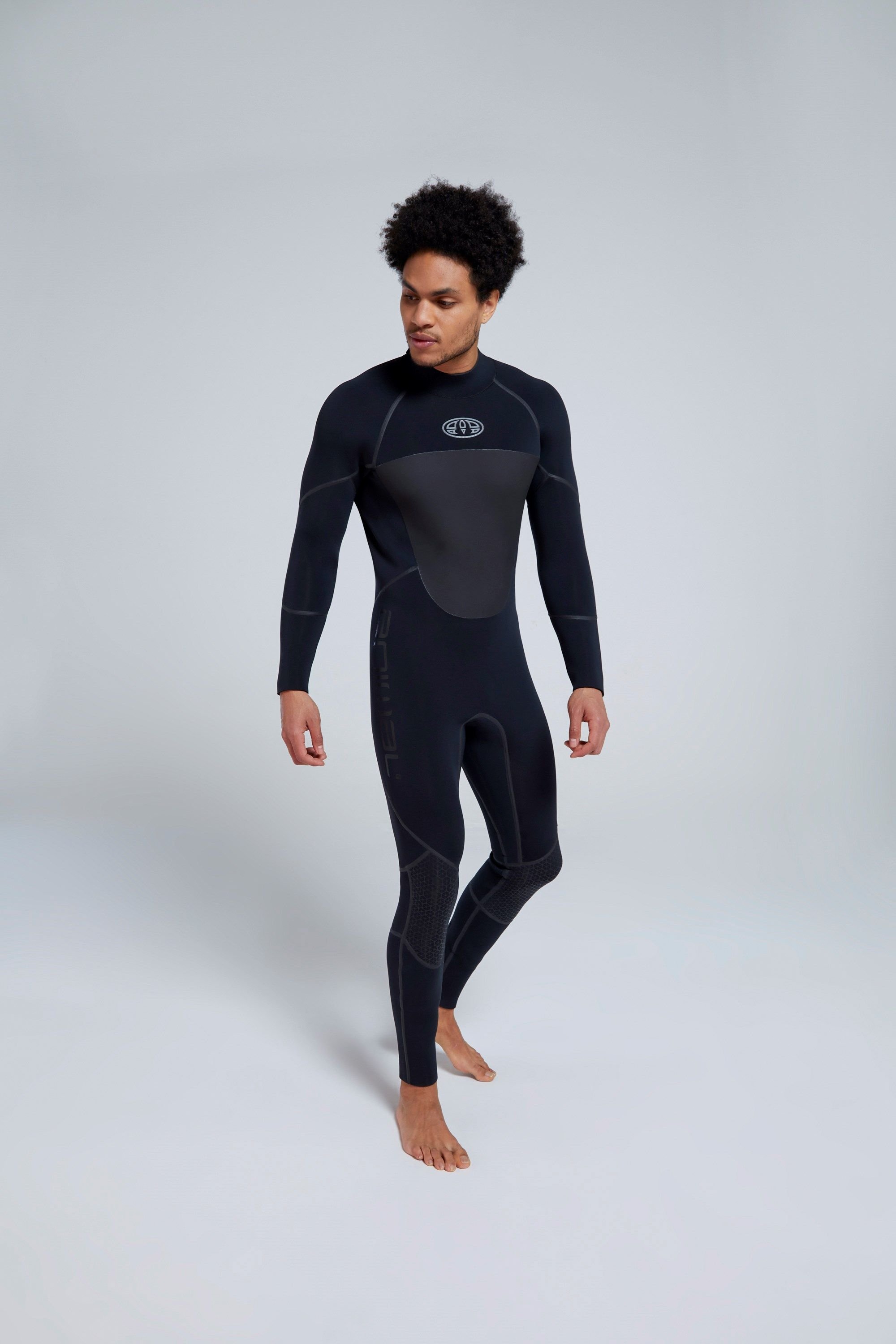 Animal Animal Men's 'Holmes' UV Protect 5mm Neoprene GBS Seams Full Body Winter Wetsuit in Black - 3