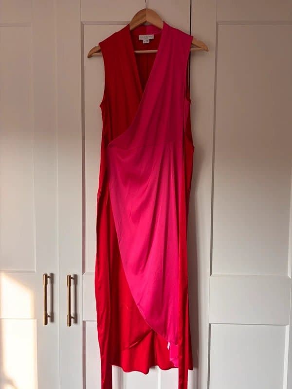 Never Fully Dressed Beautiful pink and red satin never fully dressed dress (12)