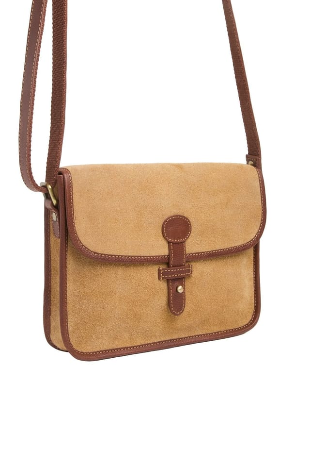 Celtic & Co Celtic & Co Women's Stud Strap Cross Body Bag in Light Tan - 3