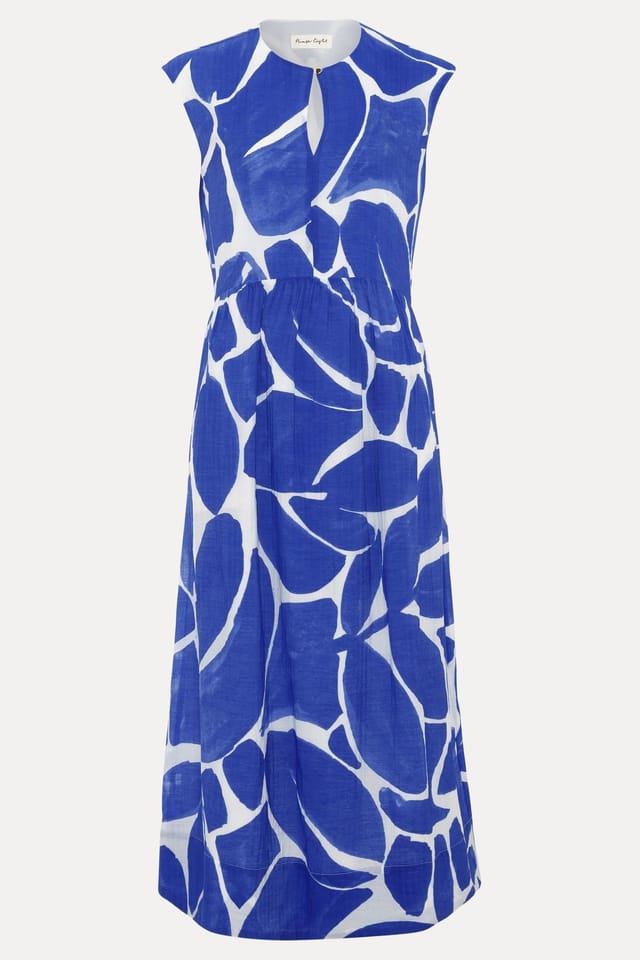 Phase Eight Phase Eight Women's Talah Keyhole Neck Midi Dress in Cobalt - 2