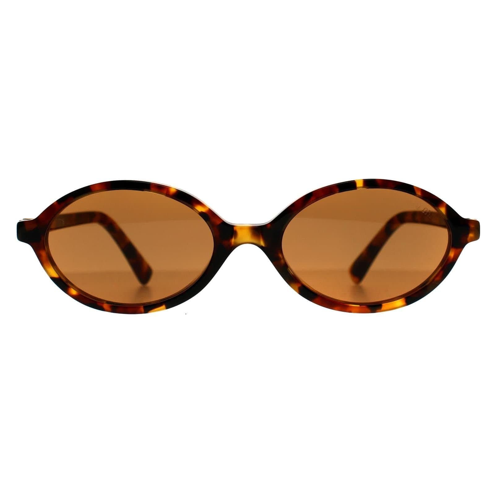 Miu Miu Miu Miu Women's Oval Light Havana Brown MU04ZS