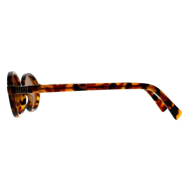 Miu Miu Miu Miu Women's Oval Light Havana Brown MU04ZS - 3