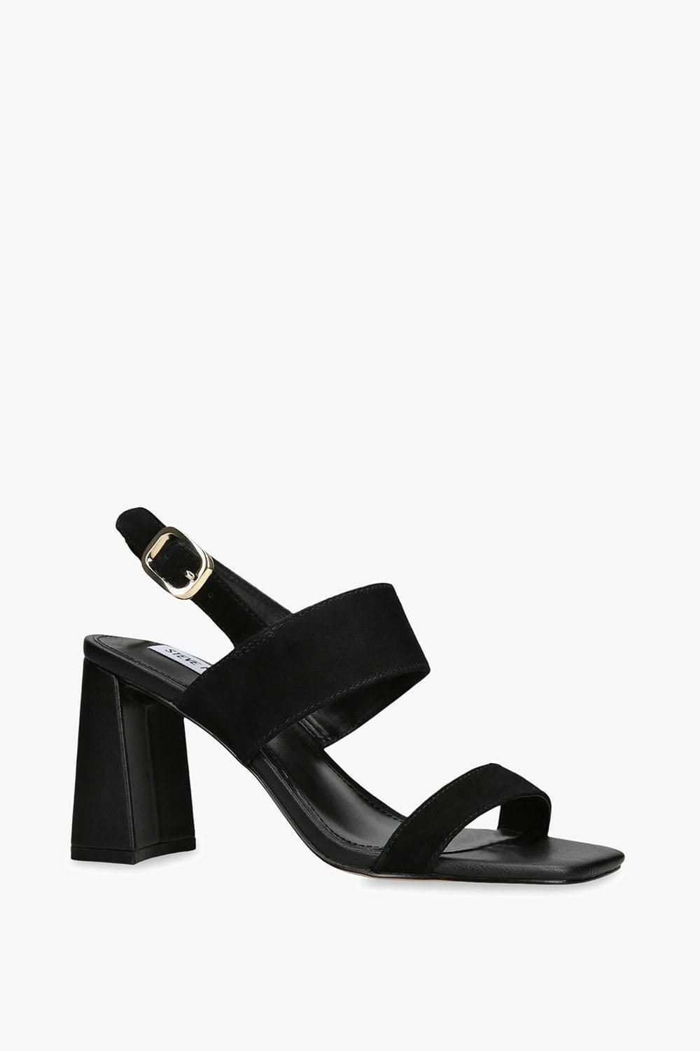 Steve Madden STEVE MADDEN Women's 'Wendie Black Suede' Suede Heels - 4