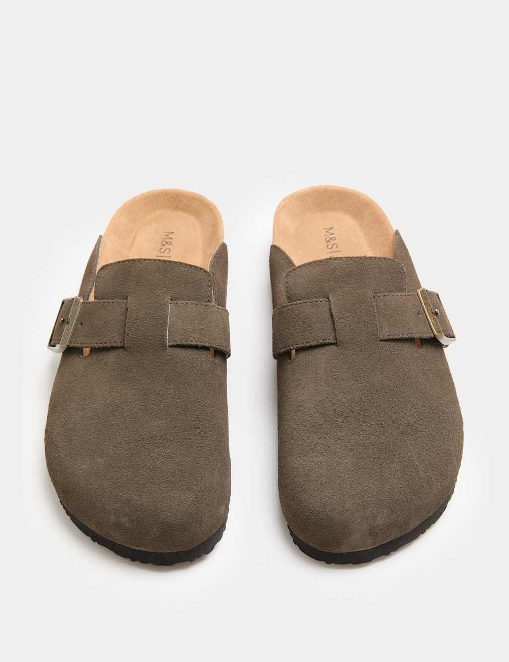 Marks & Spencer M&S Suede Corkbed Mule Light Khaki