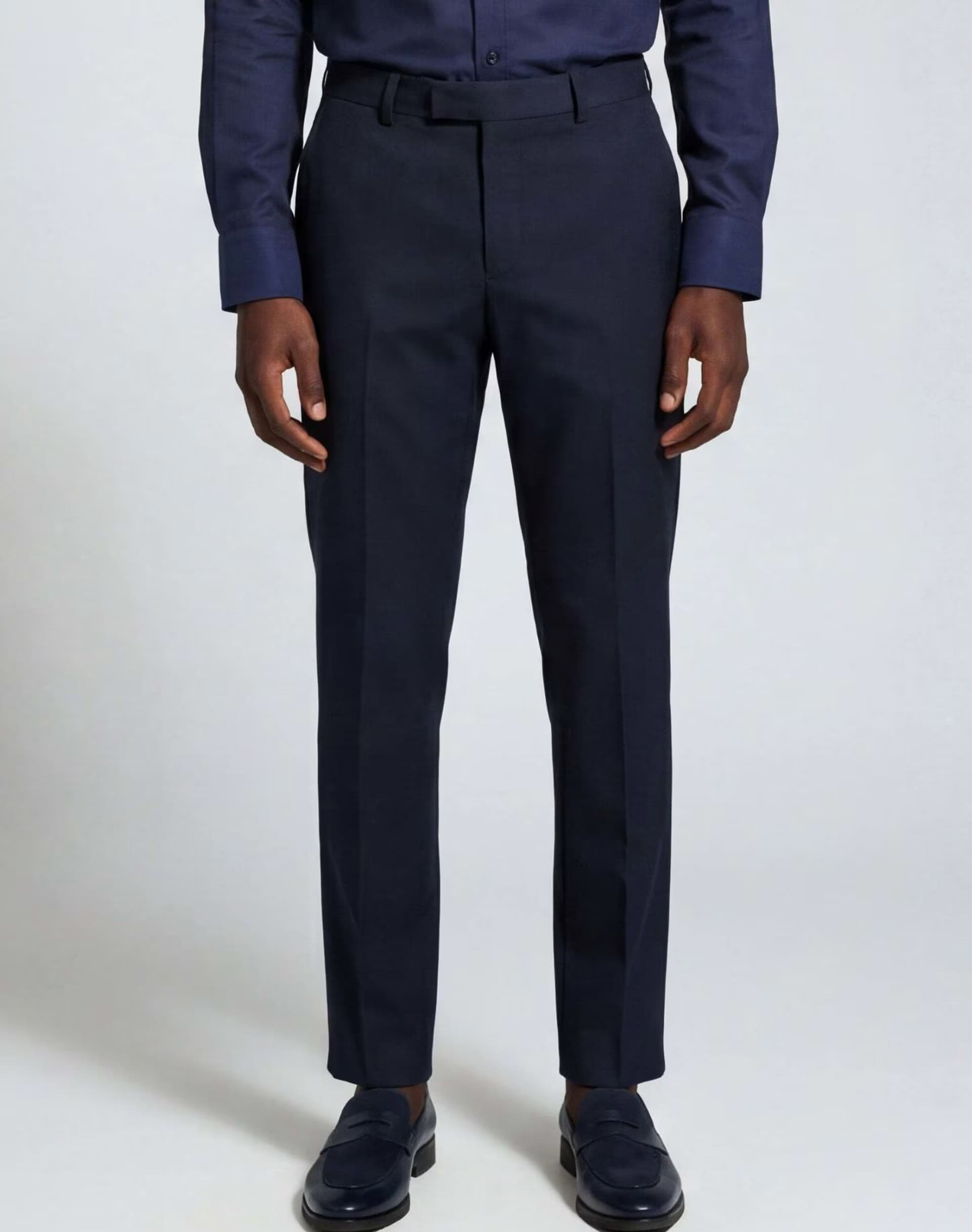 ASOS Harry Brown Alex suit trousers in navy