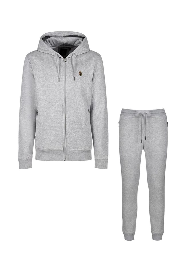Luke 1977 Luke 1977 Men's Berlin Rome 1000 Tracksuit Set in Mid Grey - 3