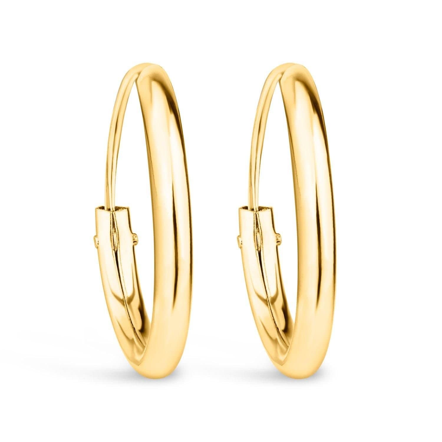 Fraser Hart Fraser Hart 9ct Yellow Gold Sleeper Hoop Earrings