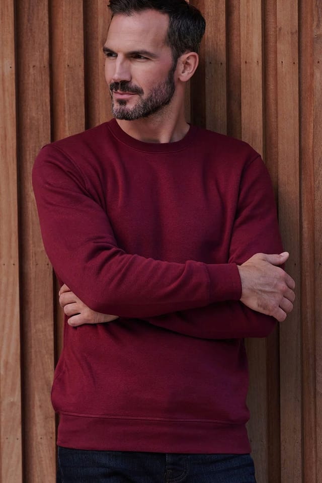 British Boxers British Boxers Men's "Burgundy" Laid-Back Sweatshirt in Burgundy - 2