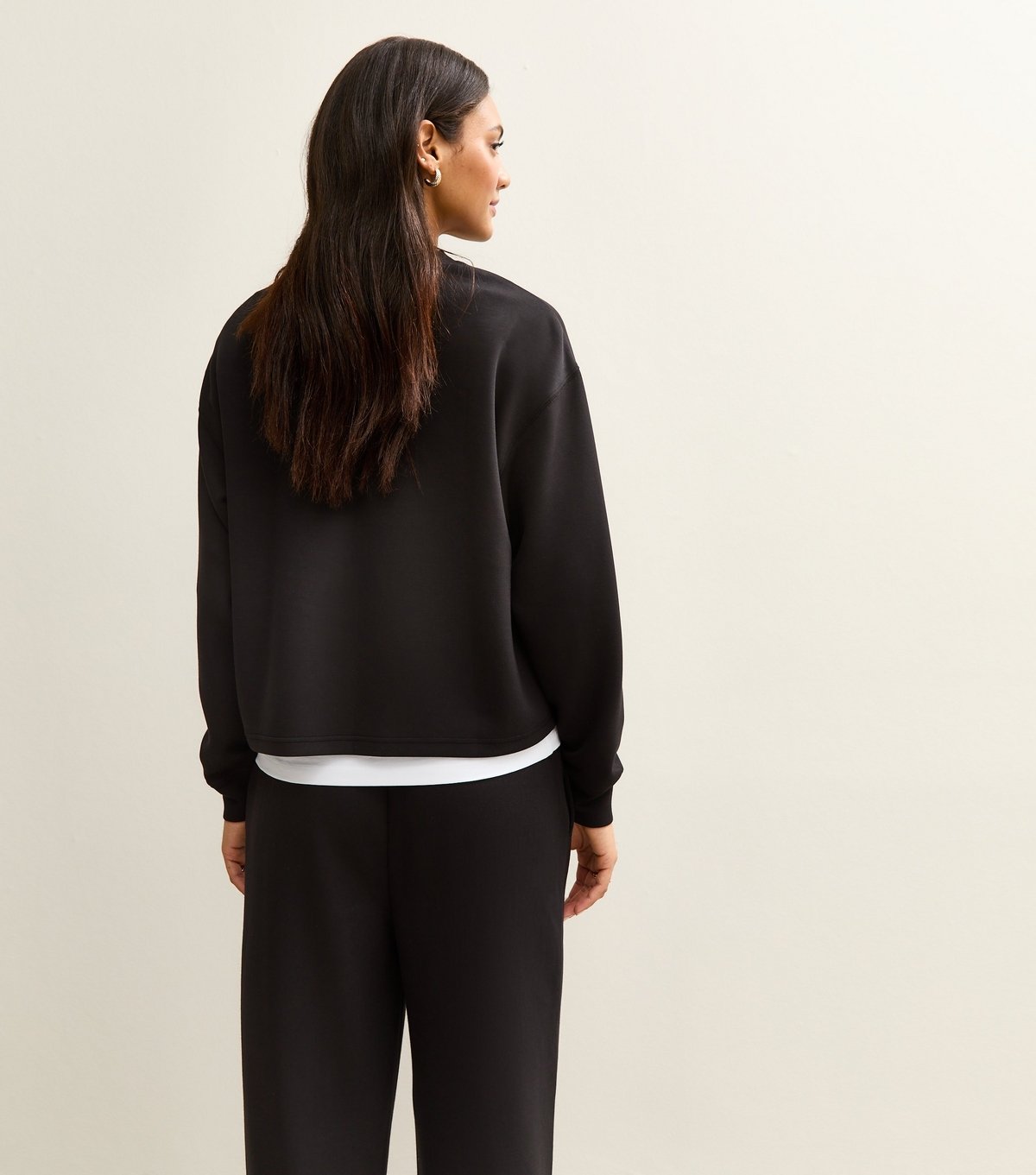 New Look Women's Maternity Premium Black Jersey Sweatshirt New Look - 4