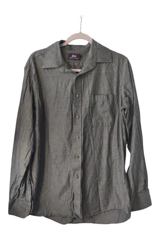 Marks & Spencer Grey button-up shirt.