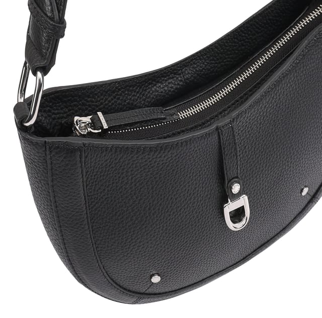 Dents Dents Women's Selvia Leather Hobo Bag in Black - 3