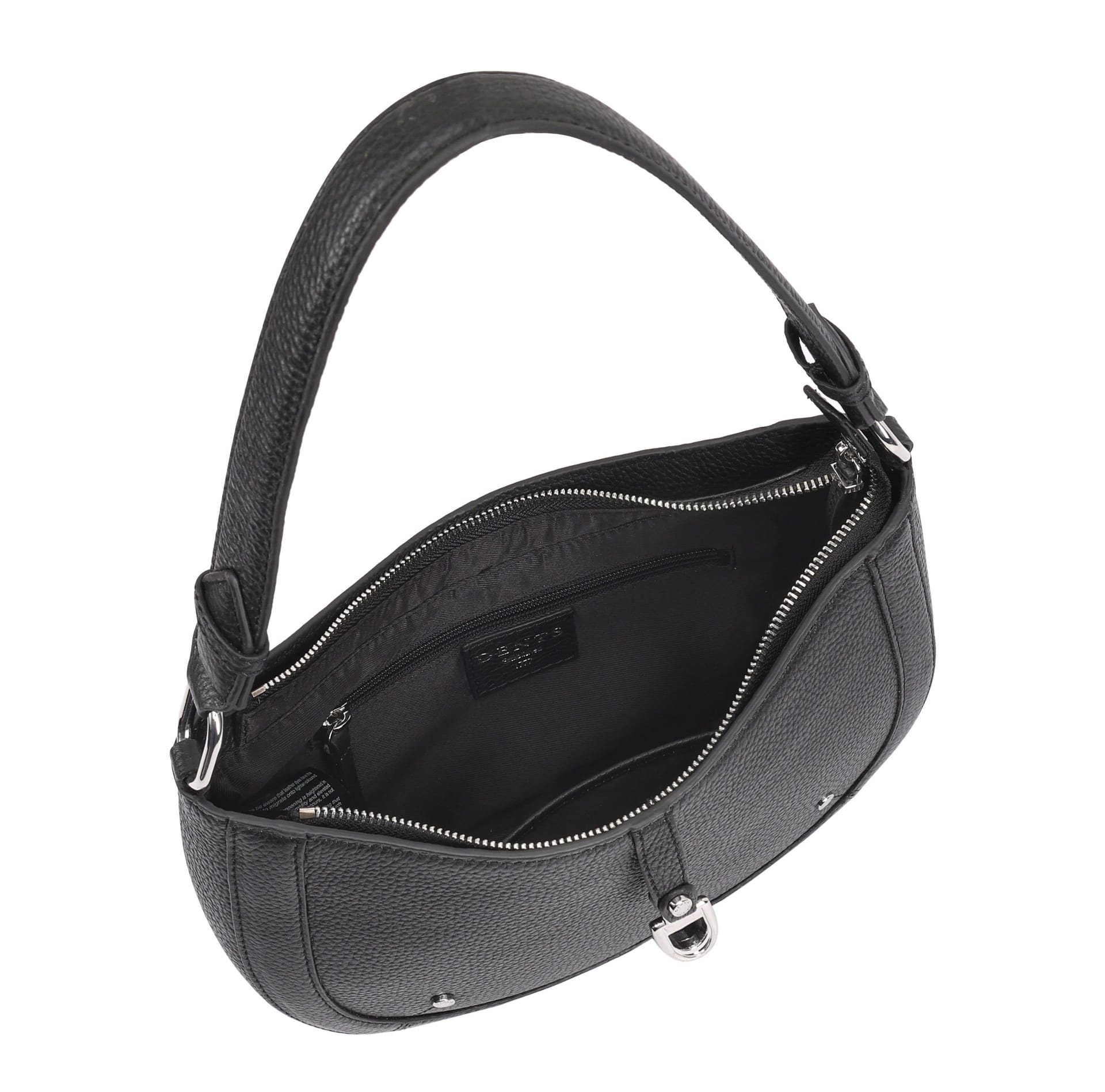 Dents Dents Women's Selvia Leather Hobo Bag in Black - 4