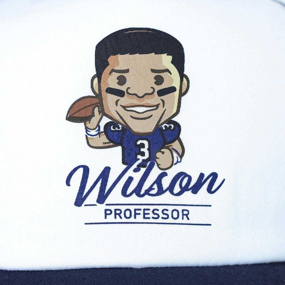 Tokyo Time Tokyo Time Men's Russell Wilson NFLPA Mesh Back Baseball Cap in White - 4