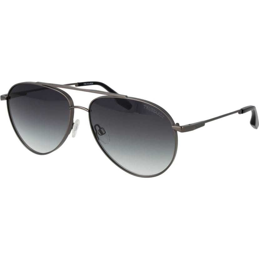 Trussardi Trussardi Men's TSM3015 6202B Aviator Sunglasses in Grey - 1
