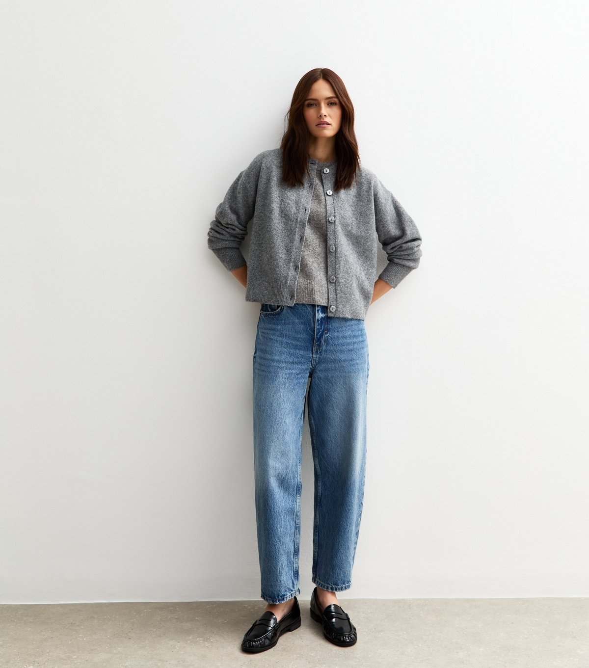 New Look Women's Grey Crew Neck Knit Vest New Look - 3