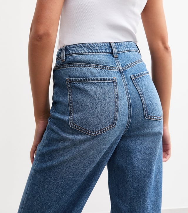 New Look Women's Tall Blue Adalae Wide Leg Jeans New Look - 2