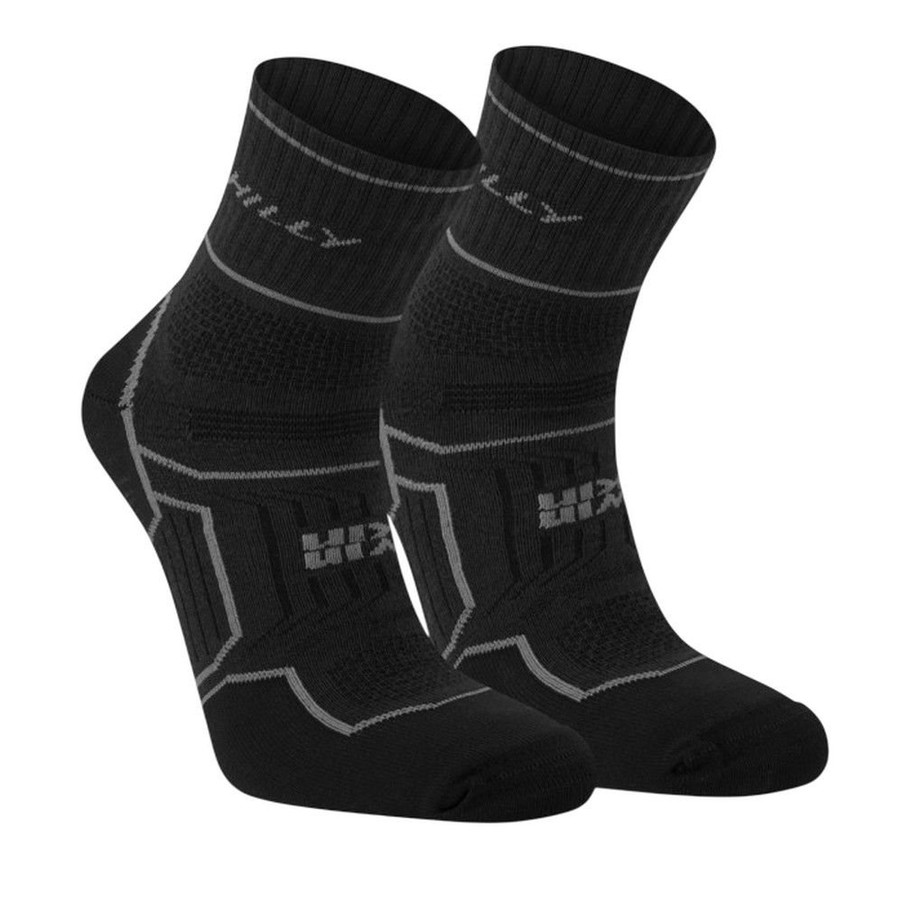 Hilly Hilly Men's Twin Skin Socks in Black - 1