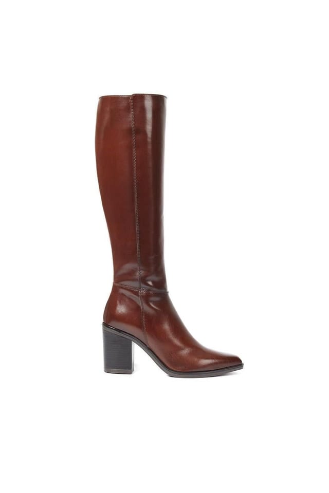Jones Bootmaker Jones Bootmaker Women's Cagliari Extra Slim Calf Fit Knee-High Boots in Brown - 2
