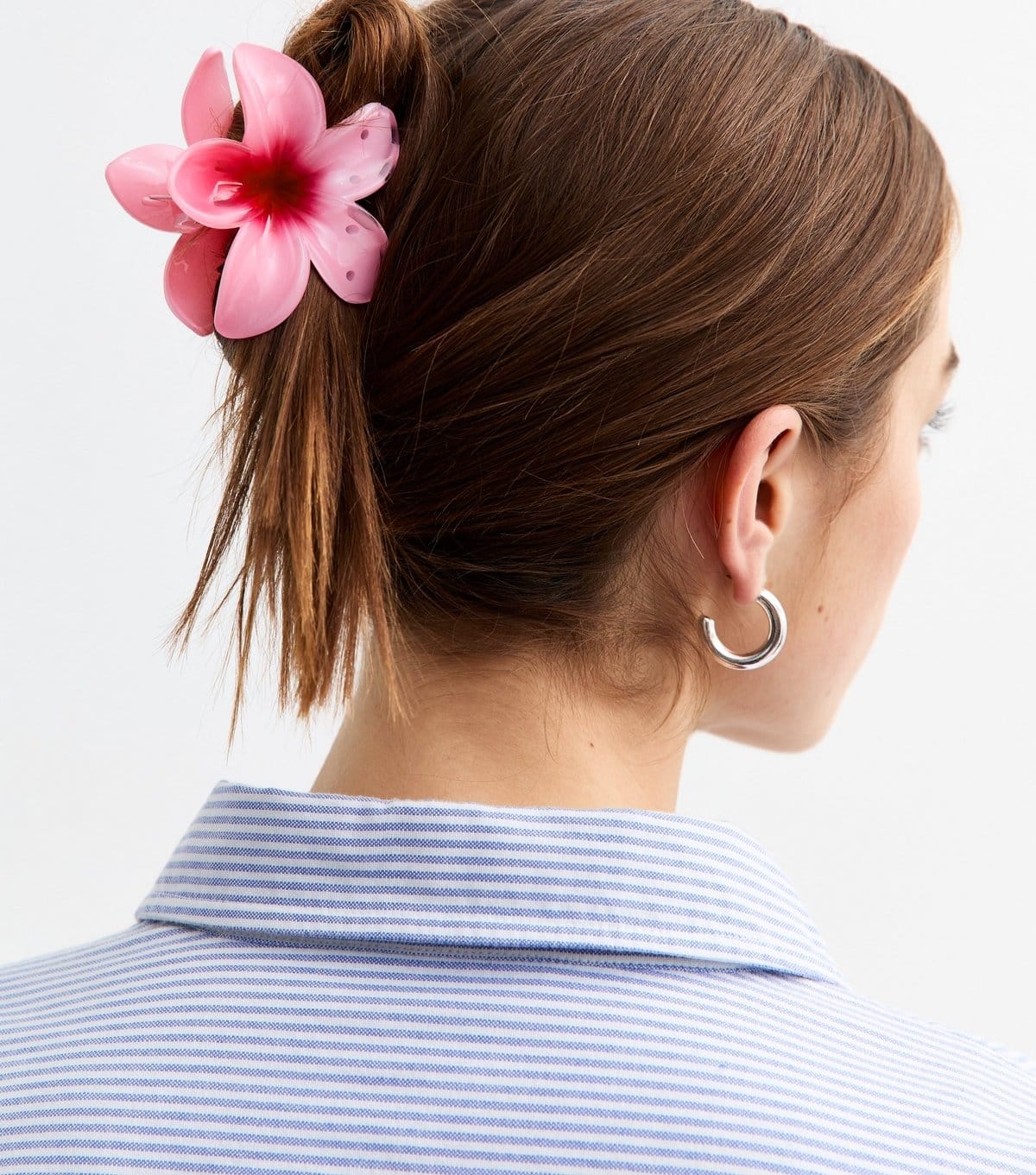 New Look Pink Two Tone Flower Hair Claw Clip New Look - 1