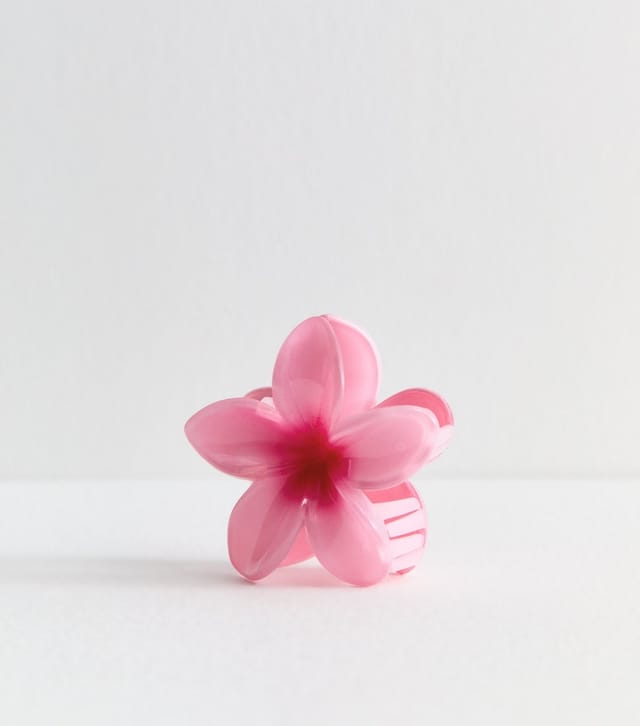 New Look Pink Two Tone Flower Hair Claw Clip New Look - 3