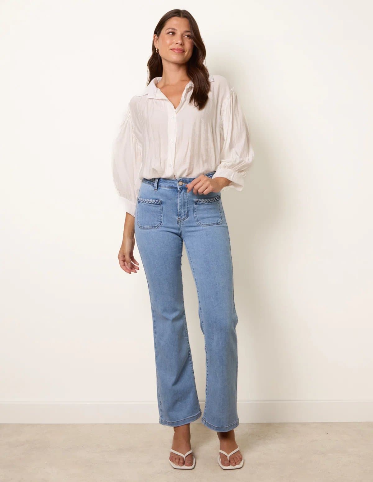 Blue Vanilla Blue Vanilla Light Denim Straight Leg Jeans